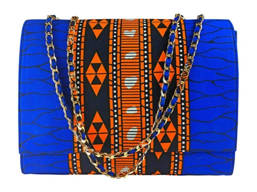 2Chique Boutique Women's Handmade Ankara Print Fashion Handbag, ADAOBI