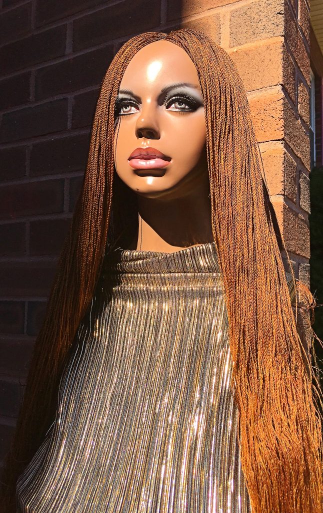 2Chique Boutique Women's Handmade Micro Twist Wig, Color 30, 27, 39j Mix 28 Inches