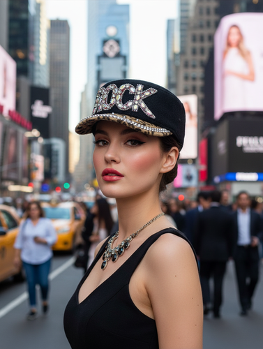 2Chique Boutique Women's Aurora Stone Leopard Print Hat