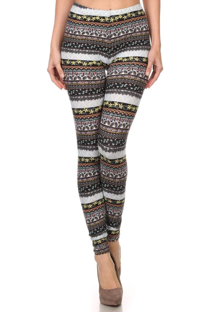 High Waist Full Length Ultra Soft Floral Printed Leggings