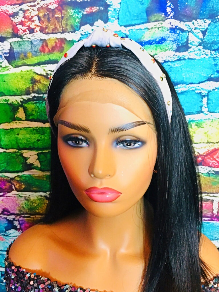 Human Hair Wig Straight Short Bob Wig 13 x 4 Lace Frontal 14 Inches Natural Color