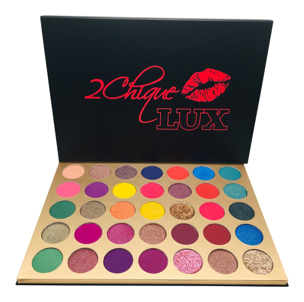 Eyeshadow Makeup Palette 35 Matte and Shimmer Colors Long Lasting and High Pigment (Style 42 Black)