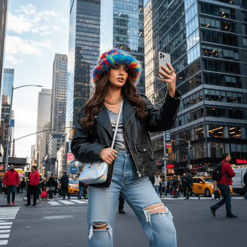 2Chique Boutique Women's Soft Faux Fur Fluffy Fuzzy Bucket Hat, Multicolor