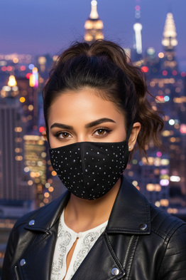 Rhinestone Face Mask